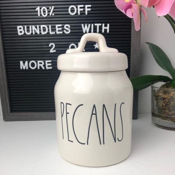 π HTF NEW Rae Dunn PECANS mini baby canister